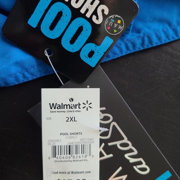 Maui & Sons Men's Texas Chill Vibes Pool Shorts Cobalt Size 2XL - Picture 4 of 13